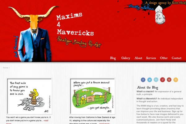 Envisioned theme site design template sample