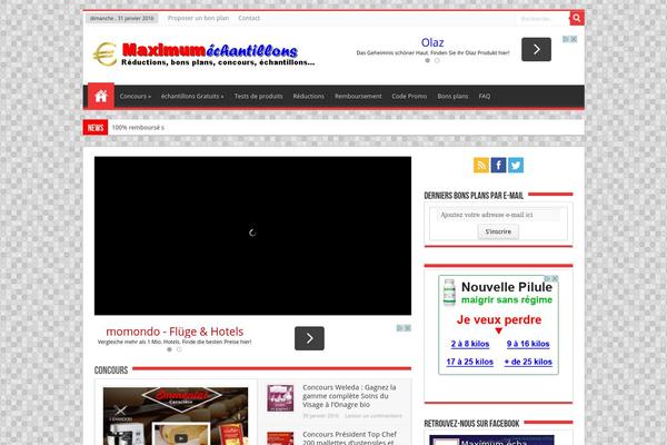 Bam theme site design template sample