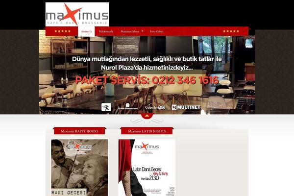 The Restaurant theme site design template sample