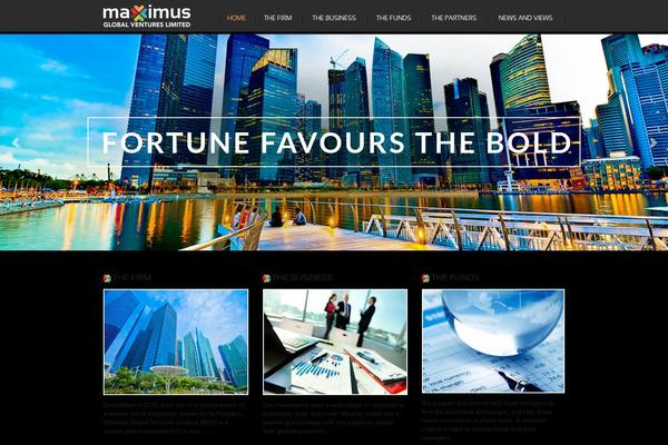 Maximus theme site design template sample
