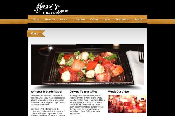 Bordeaux theme site design template sample