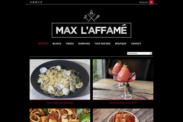 maxlaffame.com site used Food & Cook