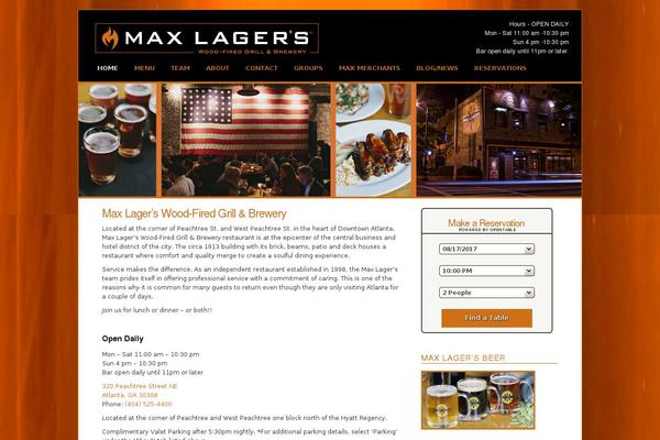 Max theme site design template sample