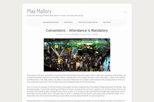 maxmallory.com site used Origami