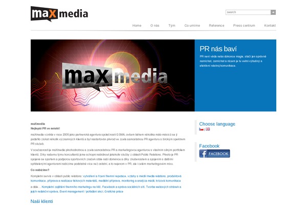 maxmediapr.cz site used Media Consult