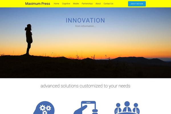 Tesseract theme site design template sample