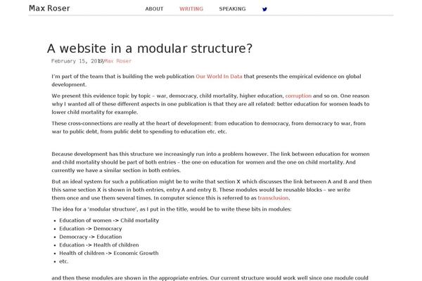 Site using Side Matter plugin