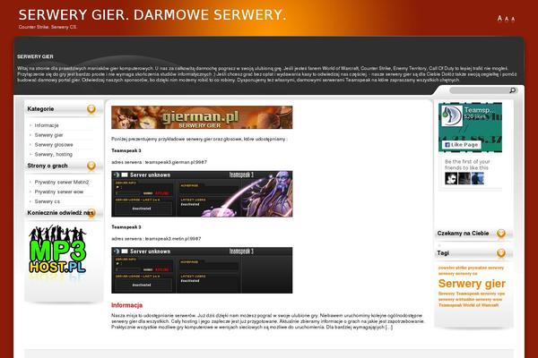 Red Evo Aphelion theme site design template sample