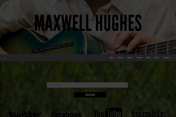 Site using AnyWP MailChimp plugin