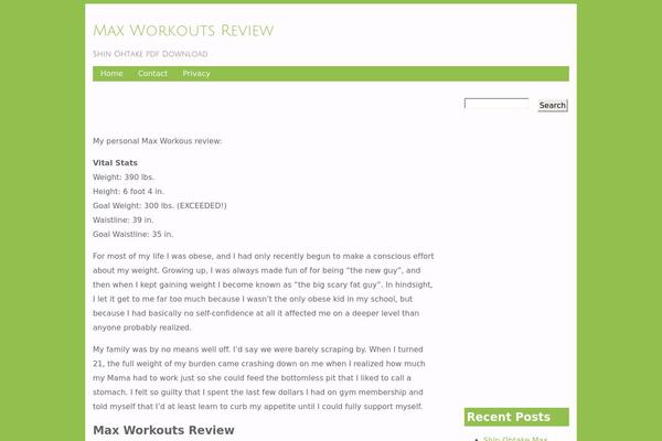 PersonalTrainer theme site design template sample