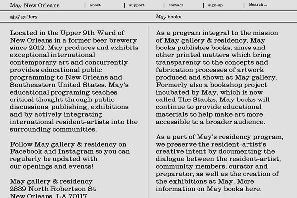 may-neworleans.org site used May
