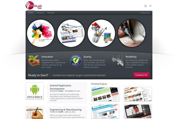 Mingle theme site design template sample