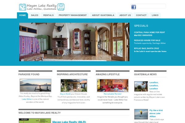 Realty theme site design template sample