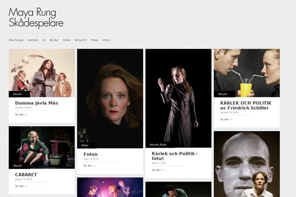 Gridly theme site design template sample