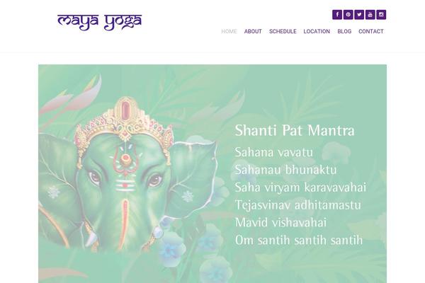 Vanilla theme site design template sample