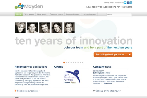 mayden.co.uk site used Tk