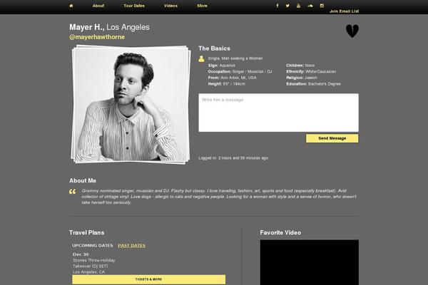 mayerhawthorne.com site used Mayerhawthornemat
