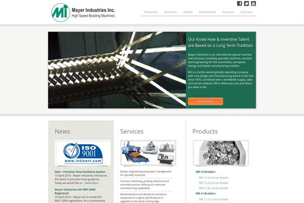 Mayer theme site design template sample