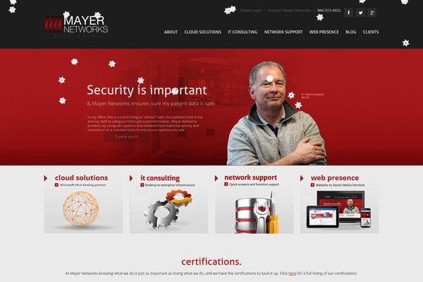 mayernetworks.com site used Mayer