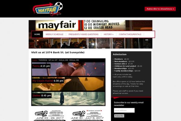mayfairtheatre.ca site used Barker