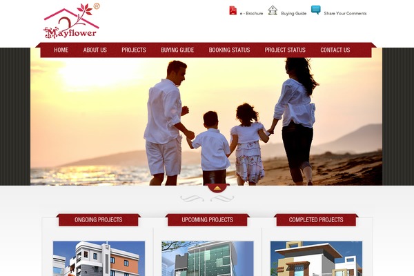 Mayflower theme site design template sample