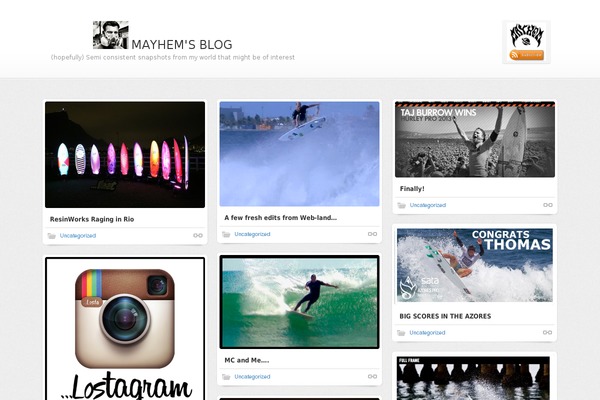 Shaken Grid Premium theme site design template sample