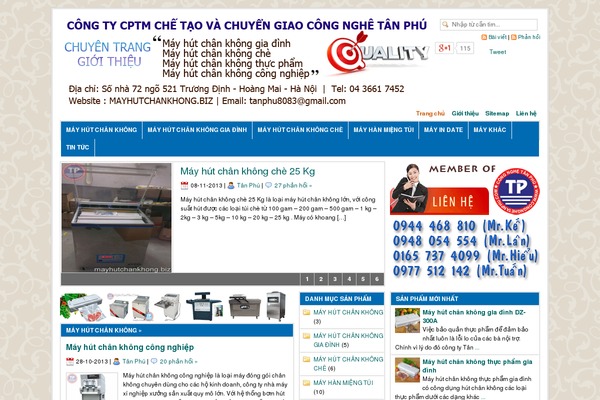 mayhutchankhong.biz site used Vn News