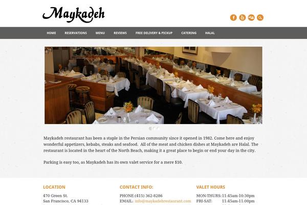 Restaurateur theme site design template sample
