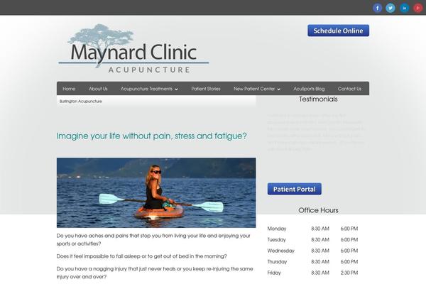 Site using Genesis Social Profiles Menu plugin