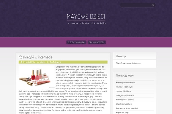 Purple Pro theme site design template sample