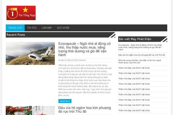 Tin-tuc theme site design template sample