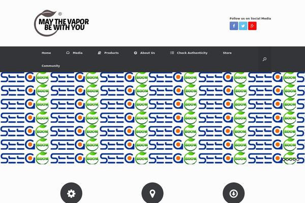 Vantage theme site design template sample