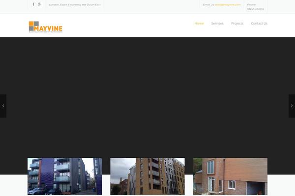 Construction theme site design template sample