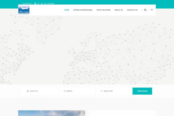 GoTravel theme site design template sample