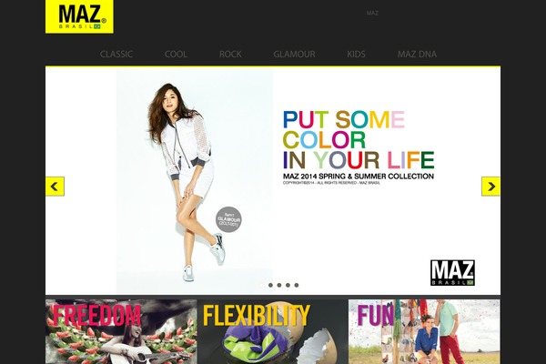 Freedom theme site design template sample