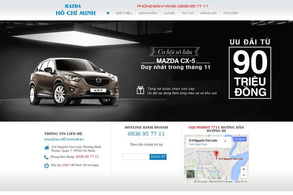 mazda theme websites examples