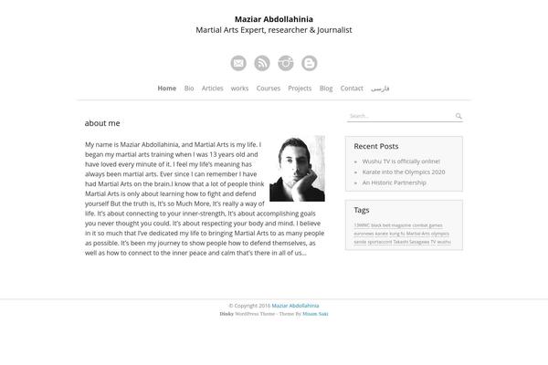 Dinky theme site design template sample