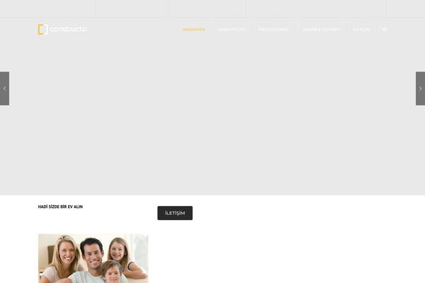 Constructo theme site design template sample