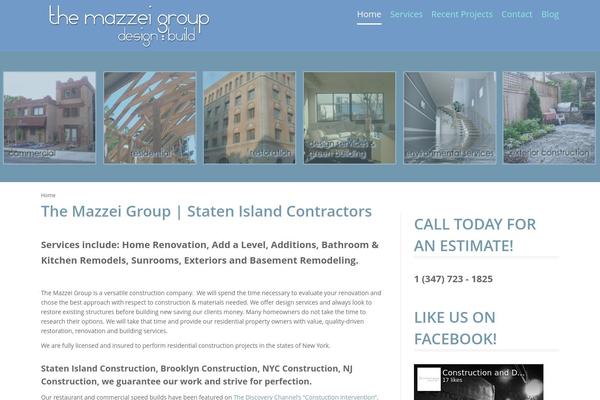 One Pager theme site design template sample