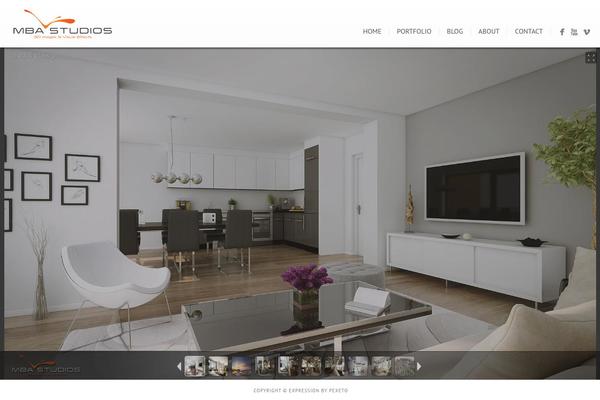 Expression theme site design template sample