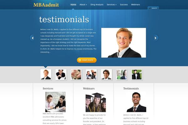Vertex theme site design template sample
