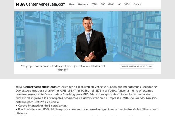 Mba theme site design template sample