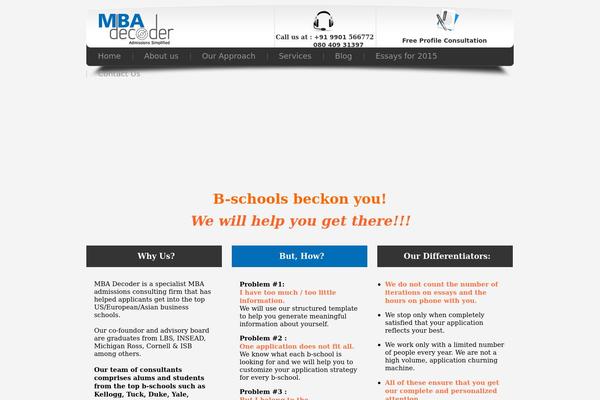 mbadecoder.com site used Wpboys