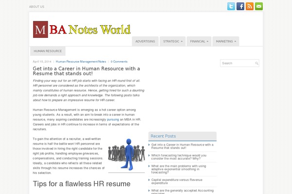 mbanotesworld.com site used Newsagency