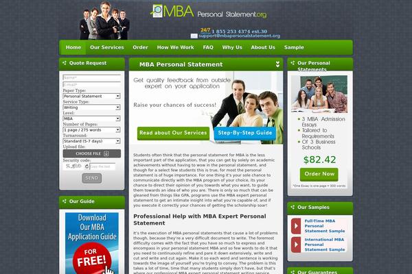 mbapersonalstatement.org site used Cctv-security