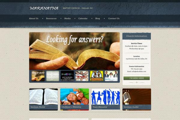 Ezekiel theme site design template sample