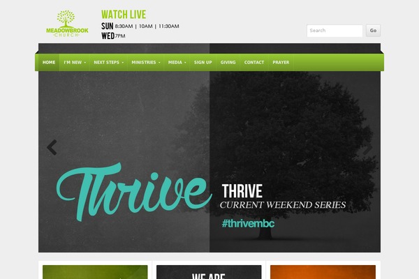 Site using Church Pack plugin