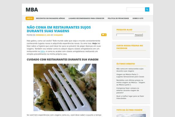 The Bizness theme site design template sample