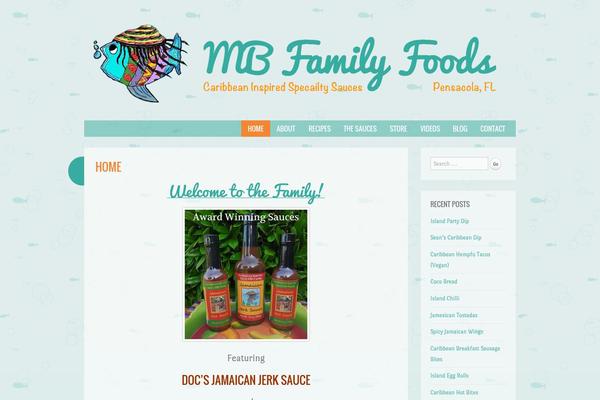 Something Fishy theme site design template sample