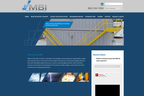 Mbi theme site design template sample